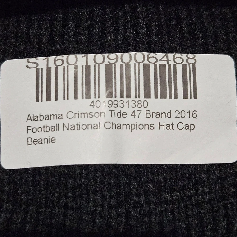 Alabama Crimson Tide 47 Brand 2015 National Champions Beanie Hat Cap‎